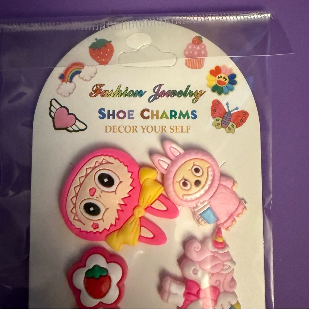 ✨✨5/$10✨✨ 6pc Labubu Shoe Charms for Crocs Style - Monster Bunny Lot New - Picture 4 of 8